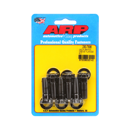 ARP Torque Converter Bolts, 7/16-20 in, 12-Point, 8740 Chromoly, Universal IMCA Brinn Drive Flange Kit, Set of 6