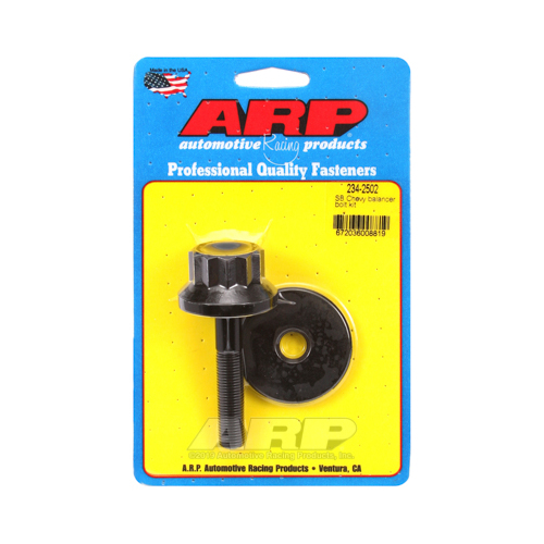 ARP Harmonic Balancer Bolt, Chromoly, Black Oxide, 12-Point, For Chevrolet, Small Block, Each