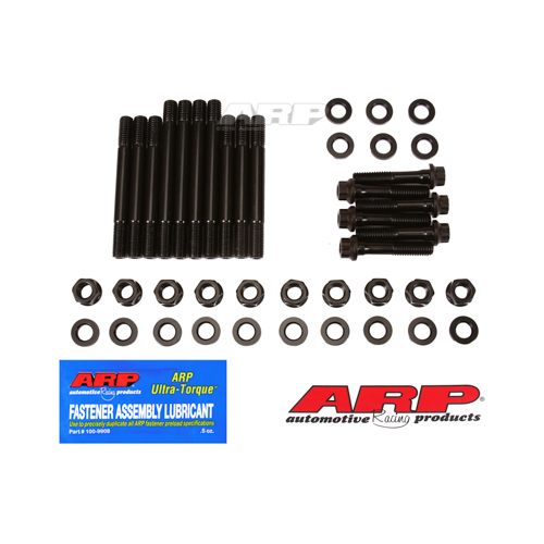 ARP Main Studs, 4-Bolt Main, For Chevrolet Small Block, Large Journal, with Straps & Splayed Caps, Kit