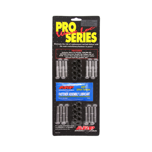 ARP Connecting Rod Bolts, Pro Series, 2000 Alloy, For Chevrolet, 283, 302, 327, V8, Set of 16