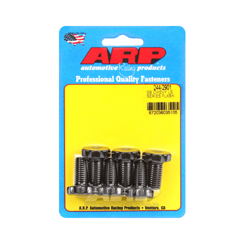 ARP Flexplate Bolts, Pro Series, 11mm x 1.5, .880 in. Length, For Chevrolet, 4.8, 5.3, 6.0L, LS1, LS2, LS4, LS6, Set of 6