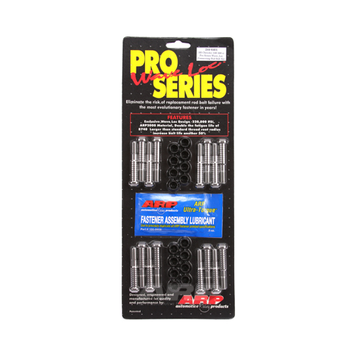 ARP Connecting Rod Bolts, Pro Series Wave-Loc, 2000 Alloy, For Chrysler, For Dodge, For Plymouth, 318, 340, 360, Set of 16