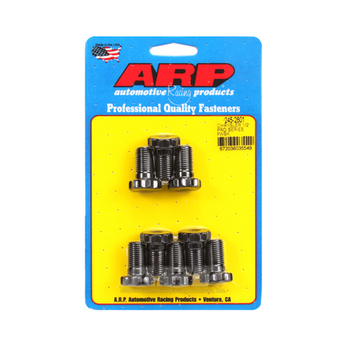 ARP Flywheel Bolts, Pro Series, Black Oxide, 1/2 in.-20 Thread, For Chrysler, 383-440, Hemi, Set of 8