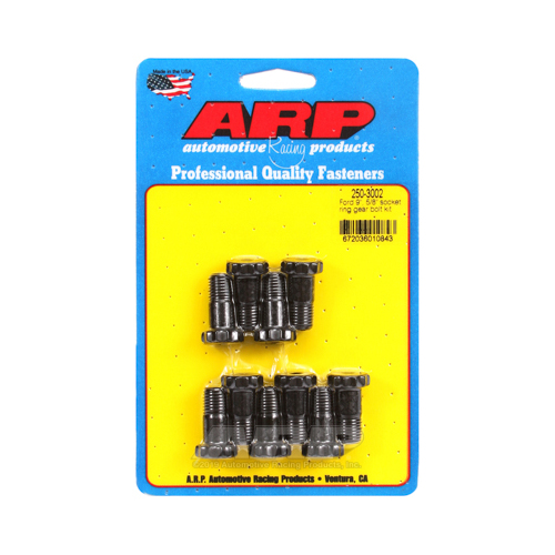 ARP Ring Gear Bolts, Chromoly, Black Oxide, 7/16 in.-20, .940 in. Length, For Ford, 9 in., Set