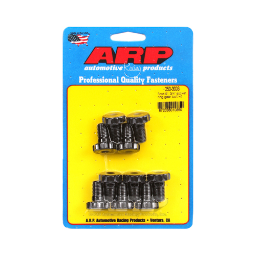 ARP Ring Gear Bolts, Chromoly, Black Oxide, 7/16 in.-20, .750 in. Length, For Ford, Set