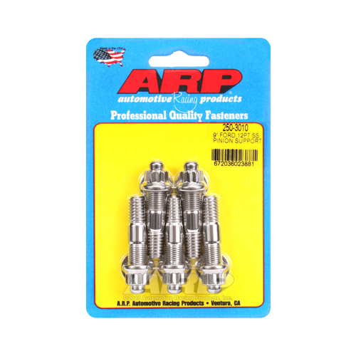 ARP Pinion Support Studs, 12-Point, Stainless Steel, For Ford, 9 inch, 3/8-16, 3/8-24, Kit
