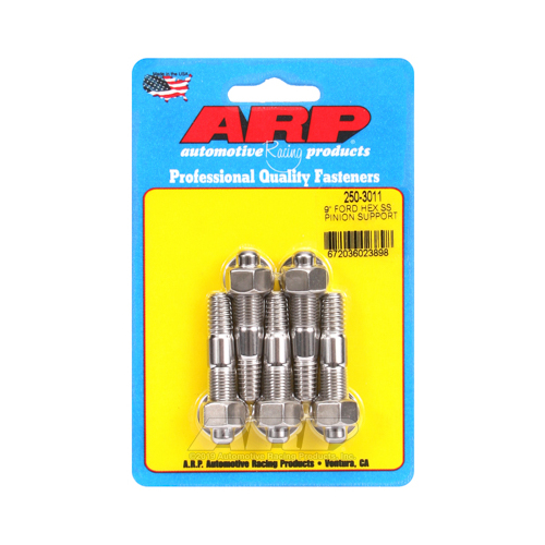 ARP Pinion Support Studs, Hex, Stainless Steel, For Ford, 9 inch, 3/8-16, 3/8-24, Kit
