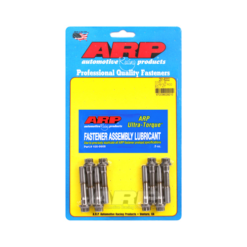 ARP Connecting Rod Bolts, 8740 Chromoly Steel, 200, 000 psi Yield Strength, Hex Nuts, For Ford, 1.8L, Set of 8