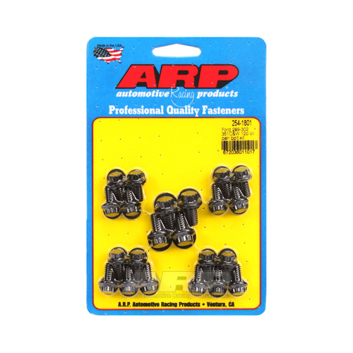 ARP Oil Pan Bolts, Black Oxide, 12-Point Head, For Ford, Small Block, Cleveland, Early Model, Kit