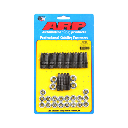 ARP Oil Pan Studs, Black Oxide Hex, For Ford 302/351W Late Model with Side Rails