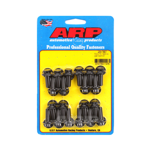 ARP Oil Pan Bolts, Black Oxide 12-Point, For Ford FE Series