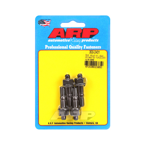 ARP Carburetor Studs, Black Oxide, Drilled, 5/16 in. x 1.700 in. Long, Set of 4