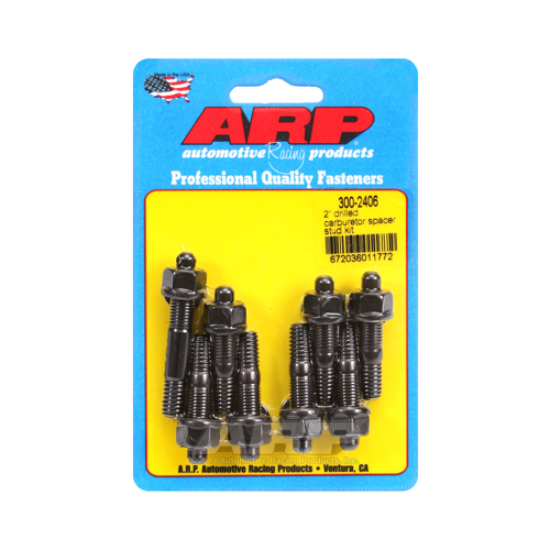ARP 2 in. drilled carburetor spacer stud Kit