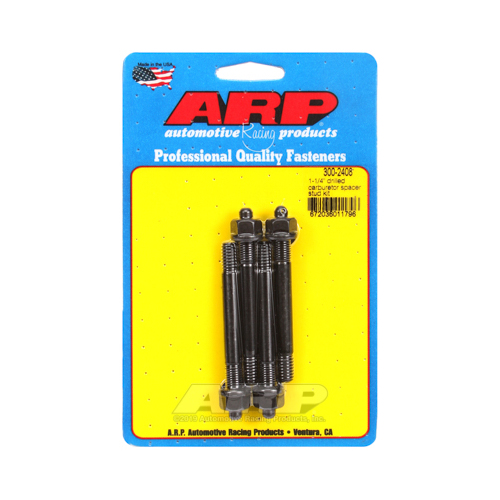 ARP Carburetor Studs, Black Oxide, Drilled, 5/16 in. x 3.200 in. Long, Set of 4