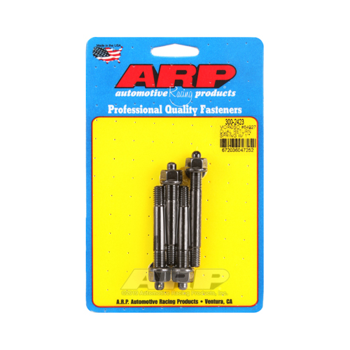 ARP Carburetor Fasteners, Carb Studs, Chromoly, Black Oxide, 5/16 in. Thread, Drilled for Sealing Wire, Fits Applications Using A 1 in. Spacer, Set of