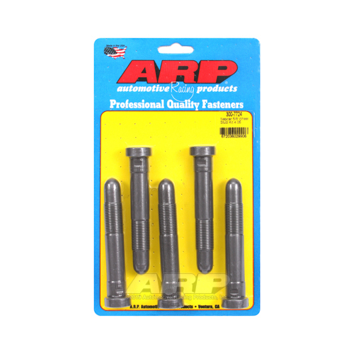 ARP Wheel Studs, NASCAR Speed, Quick-Nose, Press-In, 5/8-18 in. RH, 4.050 in. UHL, Set of 5