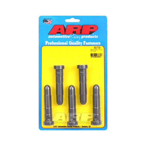 ARP Wheel Studs, NASCAR Speed, Quick-Nose, Press-in, 5/8-18 in. RH, 3.000 in. UHL, Set of 5