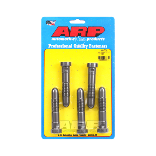 ARP Wheel Studs, NASCAR Speed, Quick-Nose, Press-in, 5/8-18 in. RH, 3.200 in. UHL, Set of 5