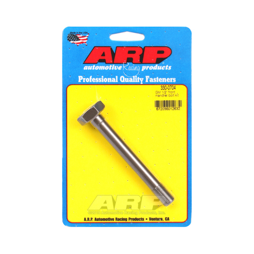 ARP Mandrel Drive Bolt, Front, Hex Head, 8740 Chromoly, 0.750 in. Thread Length, 4.00 in. UHL, For Chevrolet, Each