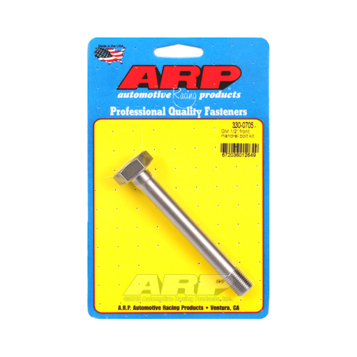 ARP Mandrel Drive Bolt, Front, Hex Head, 8740 Chromoly, 0.625 in. Thread Length, 4.00 in. UHL, For Chevrolet, Each