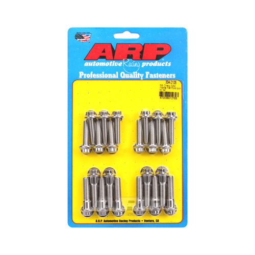 ARP Bolts, Intake Manifold, NASCAR, For Chevrolet SB 2, Tall Deck, Drilled, 180000psi, Kit