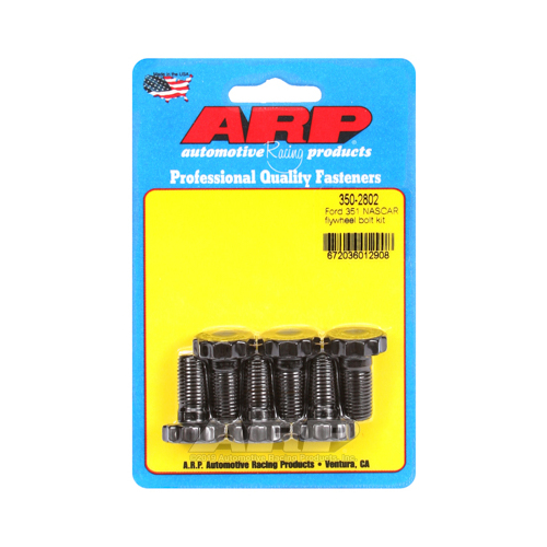 ARP Flywheel Bolts, Pro Series, Chromoly, Black Oxide, 12-Point, 7/16 in. x .925 in., For Ford, 351W, Set of 6