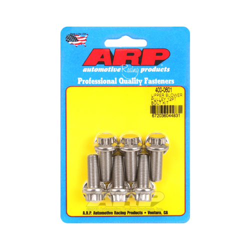 ARP Upper blower pulley SS 12pt bolt Kit