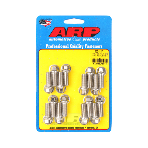 ARP BB For Chevrolet SS hex .875 UHL header bolt Kit