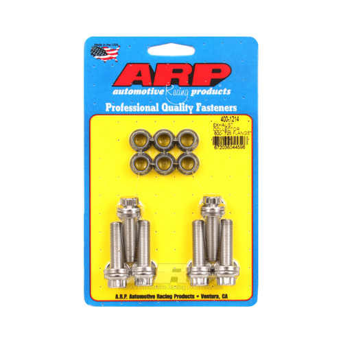 ARP Collector Bolts, 12-Point Head, Stainless Steel, Natural, 3/8 in.-24, 1.375 UHL, Set of 6