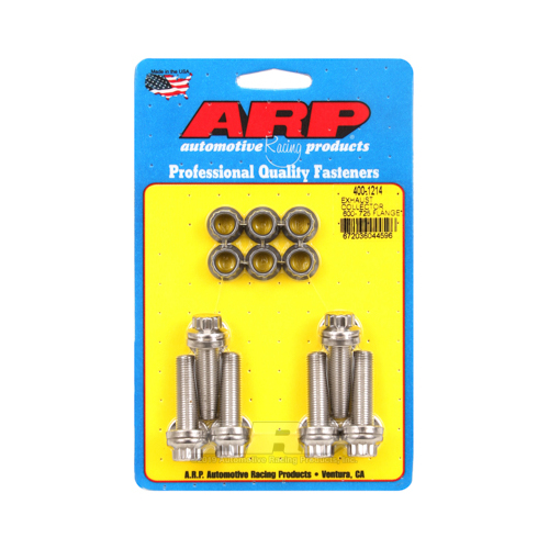 ARP Collector Bolts, 12-Point Head, Stainless Steel, Natural, 3/8 in.-24, 1.375 UHL, Set of 6