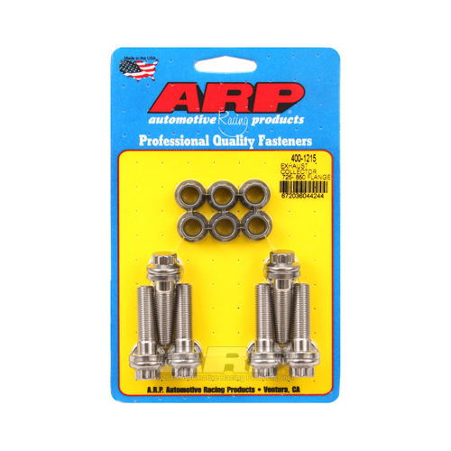 ARP Collector Bolts, 12-Point Head, Stainless Steel, Natural, 3/8 in.-24, 1.500 UHL, Set of 6