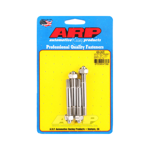 ARP Carburetor Stud Kit, Moroso 64927 dual return spring w/1 in. spacer plate SS carb stud Kit