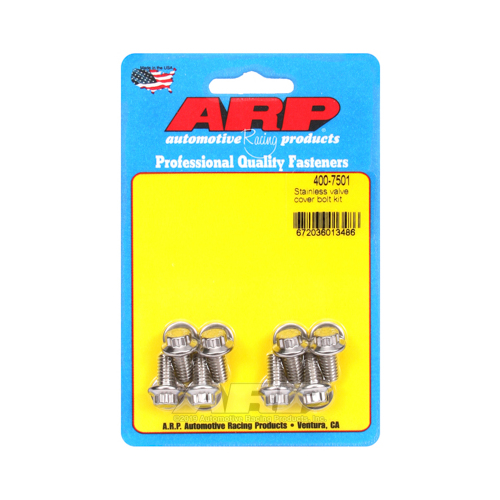 ARP Valve Cover Bolts, Stainless 12-Point, Stamped Steel Cover, Set of 8