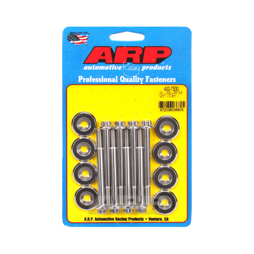 ARP Valve Cover Bolts, Stainless Steel, Polished, 12-Point Head, 6mm Thread, For Chevrolet, 4.8, 5.3, 5.7, 6.0, 6.2, 7.0L