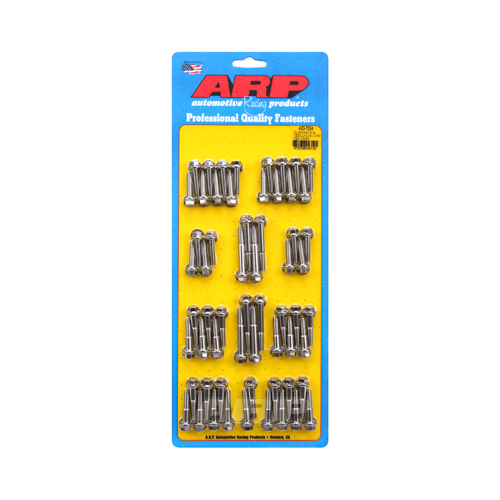 ARP Valve Cover Bolts, Stainless Steel, Polished, Hex Head, 6mm x 1.0 Thread, GM Duramax 6.6L, Set of 52