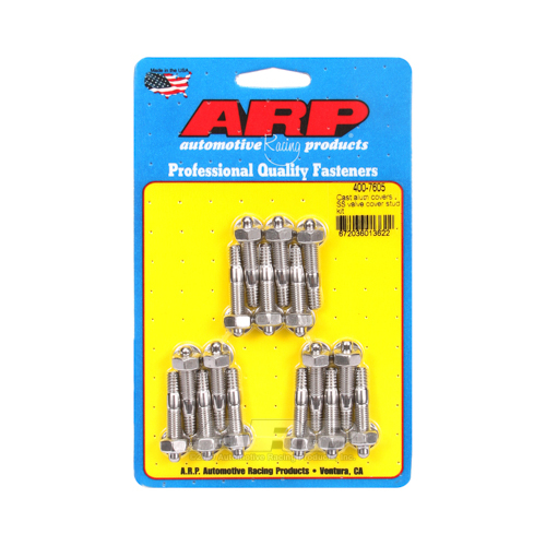 ARP Valve Cover Studs, Stainless Hex, Cast Aluminum Cover, Set of 16
