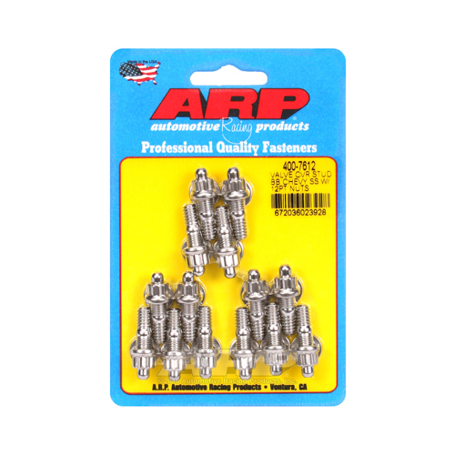ARP Valve Cover Bolts, Stainless Steel, Polished, 12-Point Head, 1/4 in.-20, 1.170 in. Thread Length, Set of 14