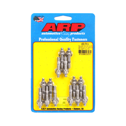 ARP Valve Cover Studs, Stainless Steel, 12-Point, 1/4 in.-20, 1.500 in. UHL, Set of 14