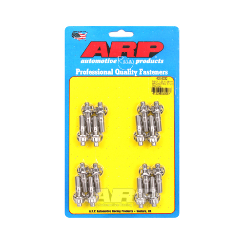 ARP Studs, Stainless, Polished, 12-Point, M8 x 1.25mm, M8-1.25mm, 1.50 in. Length, Set of 16
