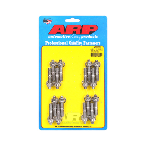 ARP Studs, Stainless, Polished, 12-Point, M8 x 1.25mm, M8-1.25mm, 1.75 in. Length, Set of 16