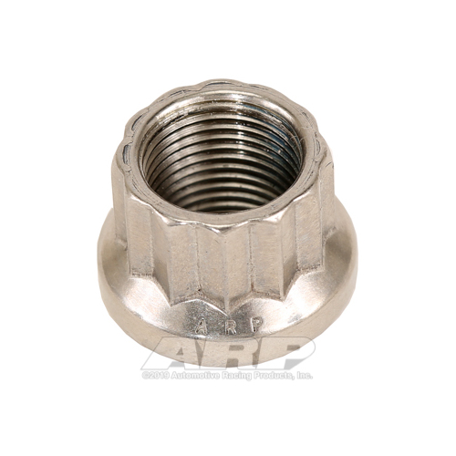 ARP Nut, 12-point, ARP Stainless Steel, Polished, 12mm x 1 Thread, 180000psi, Each