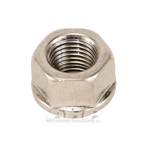 ARP Nut, Hex, ARP Stainless Steel, Polished, Flanged, 3/8 in.-24 Thread, 180000psi, Each