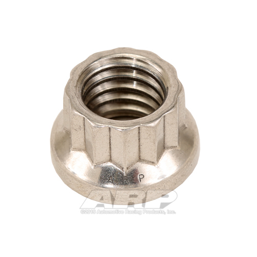 ARP Nut, 12-point, ARP Stainless Steel, Polished, 7/16 in.-14 Thread, 180000psi, Each
