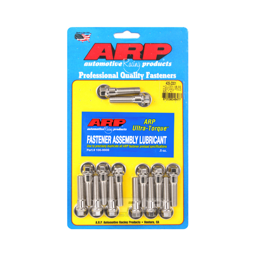 ARP Bolts, Intake Manifold, Hex Head, Stainless Steel, Polished, For Holden V8, 180000psi, Kit