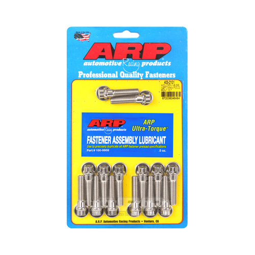 ARP Bolts, Intake Manifold, 12-point Head, Stainless Steel, Polished, For Holden V8, 180000psi, Kit