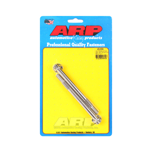 ARP Starter Bolts, Custom 450, Polished, Flanged 12-point Head, 3/8-16 in. Thread, Full Size Starter Style, For Chevrolet, Pair