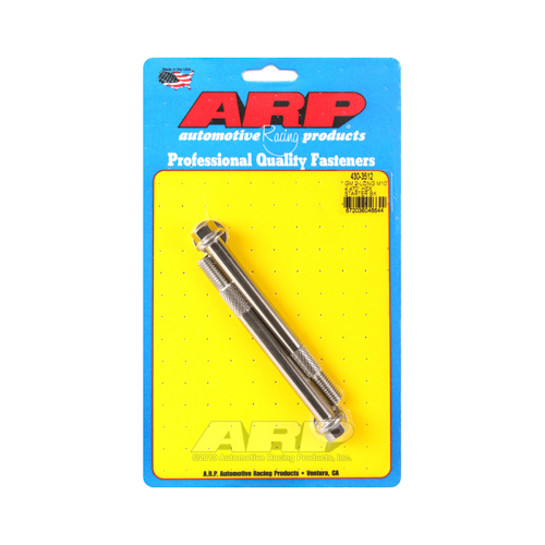 ARP Starter Bolts, Custom 450, Polished, Hex Head, M10 Thread, Full Size Starter Style, For Chevrolet, Small Block LS, Pair