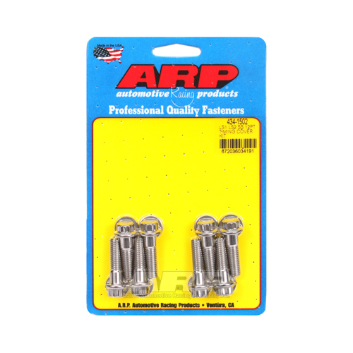 ARP Timing Cover Bolts, Stainless Steel, Polished, 12-Point, For Chevrolet, LS1/LS2, Kit