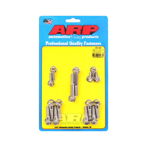 ARP Timing Cover Bolts, Stainless Steel, Polished, Hex Head, For Chevrolet, LT1 6.2L, Kit