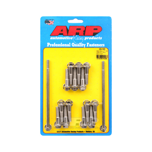 ARP Oil Pan Bolts, Stainless Steel, Polished, Hex Head, For Chevrolet, Gen V Small Block, 6.2L, Kit